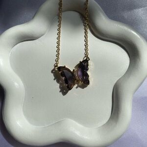 Butterfly charm necklace